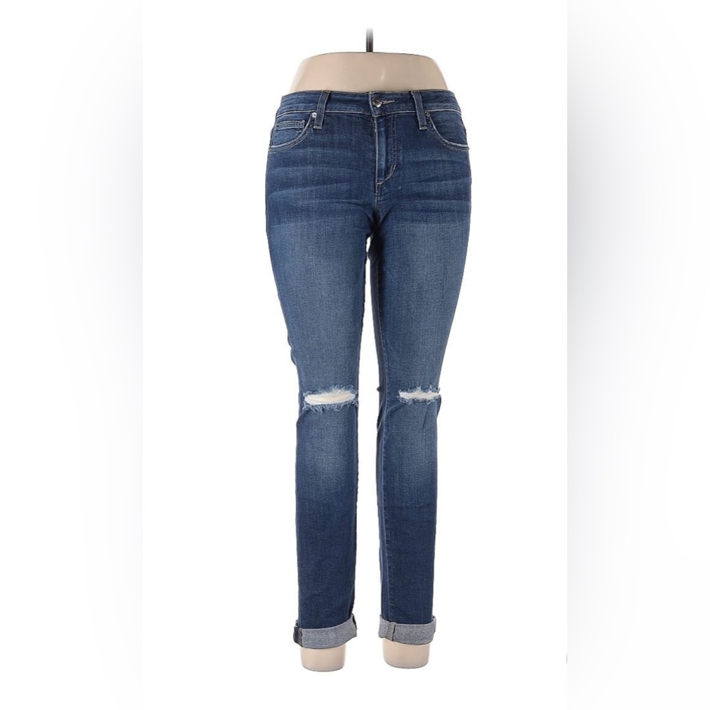 Joe's Jeans Dark Blue Wash Distressed Skinny Jeans